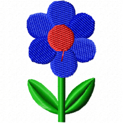 Flowers And Tree Embroidery Design 5